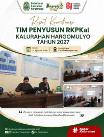 RAPAT KOORDINASI TIM PENYUSUN RKPKAL KALURAHAN HARGOMULYO TAHUN 2027